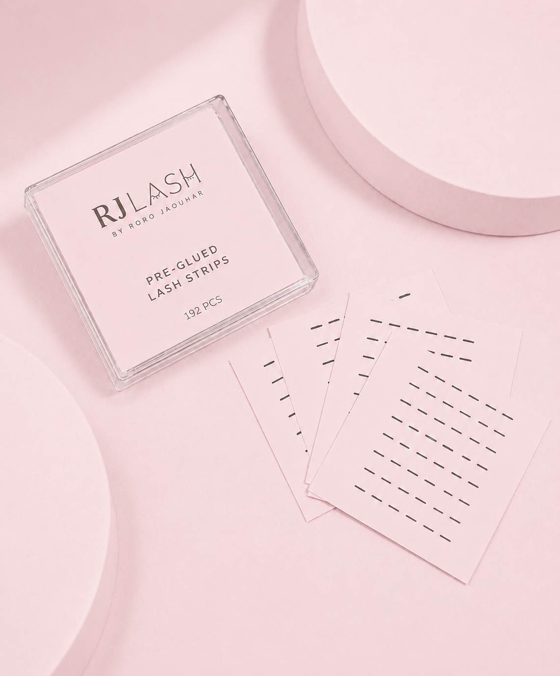 Pre-glued lash strips